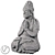  Tranquil Buddha Meditation Statue 3D model small image 2