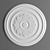 Elegant Ceiling Rose - Ø 53.5 cm 3D model small image 1