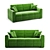 Gurian Soft Sofa: Enhanced Comfort 3D model small image 1