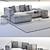 BoConcept Carmo3: Stylish Corner Sofa with Accessories 3D model small image 3