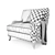 Elegant Essex Chair: Mobility & Durability 3D model small image 3