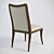 Elegant Florence Side Chair 3D model small image 2