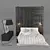 Elegant Vray 3.5 Bed B01 3D model small image 1