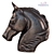 Elegant Spirit: Bronze Horse Sculpture 3D model small image 1