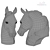 Elegant Spirit: Bronze Horse Sculpture 3D model small image 3