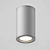 Sleek White Aluminum Ceiling Lamp 3D model small image 2
