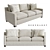 Elegant Kelsey Sofa by Bernhardt 3D model small image 1