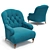 Elegant Duresta Belton Armchair 3D model small image 2