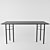 Sleek Scandinavian Dining Set 3D model small image 3