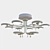 Elegant MW-Light Yvonne Chandelier 3D model small image 1