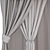 Elegant Drapes for Divine Interiors 3D model small image 2