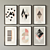 Geometric Harmony: Set of Paintings 3D model small image 2