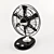 Compact Table Fan 3D model small image 1