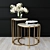 Modern Italian Design: Messina Nesting Side Tables 3D model small image 1