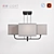 Megapolis Chandelier MW-LIGHT PRATO - Stylish Ceiling Lighting 3D model small image 2