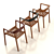 Monza Outdoor Armchair: Stackable Design 3D model small image 3