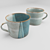 Karin Tunare Coffee Mug Set 3D model small image 1