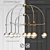 BOCA Chandelier 1230-PN/AGB - Elegant Lighting Fixture 3D model small image 1