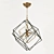 Industrial Cube Pendant Chandeliers 3D model small image 2