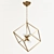 Industrial Cube Pendant Chandeliers 3D model small image 3