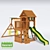 Title: Atlantis Wooden Swing Set - Endless Fun for Kids! 3D model small image 1