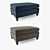 Durham Ottoman: Stylish, Versatile, and Comfortable 3D model small image 2