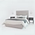 Elegant Bedside Tables: T014 Wood & Brass 3D model small image 1