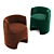 Elevate Your Space with Azucena Lounge Chairs 3D model small image 1