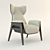 Luxurious Fendi Casa Cerva Chair 3D model small image 1