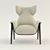 Luxurious Fendi Casa Cerva Chair 3D model small image 2