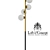 Modern Metal and Glass Floor Lamp 3D model small image 2