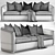 Elegant Arrabel Sofa by Thomasville 3D model small image 2