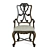 Rustic Charm Wood Armchair 3D model small image 2
