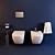 Roca The Gap Toilet & Bidet Set: Stylish and Functional 3D model small image 2