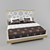 Sleek Oak Finish Möbel Venus Bed 3D model small image 1