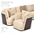 Richmond Luxury Sofa & Armchair 3D model small image 2