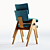 Compact and Stylish Dwarf Chair 3D model small image 2