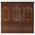 Rustic Wood Panel Set 3D model small image 1