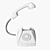 Vintage Phone Lamp 3D model small image 3