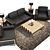 Contemporary AICO Furniture Set 3D model small image 2