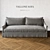 Luxurious Vallone Sofa by Dmitriy & Co 3D model small image 1