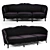 Elegant Louis Carved Sofa 3D model small image 1