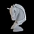 Majestic Stallion Steel Sculpture 3D model small image 2