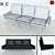 Elegant Leather PK31 Sofa 3D model small image 2