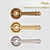 Elegance in Three Colors: Melodia Door Handles (ANTIK, BETA, LAGUNA) 3D model small image 2