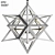 Vintage Iron Star Ceiling Light 3D model small image 2