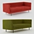 Olive Green Chester Sofa: Stylish and Comfy 3D model small image 2