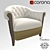 Deconstructed Chambery Accent Chair 3D model small image 1