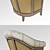 Deconstructed Chambery Accent Chair 3D model small image 3