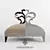 Elegant Heart Motif Chair 3D model small image 3